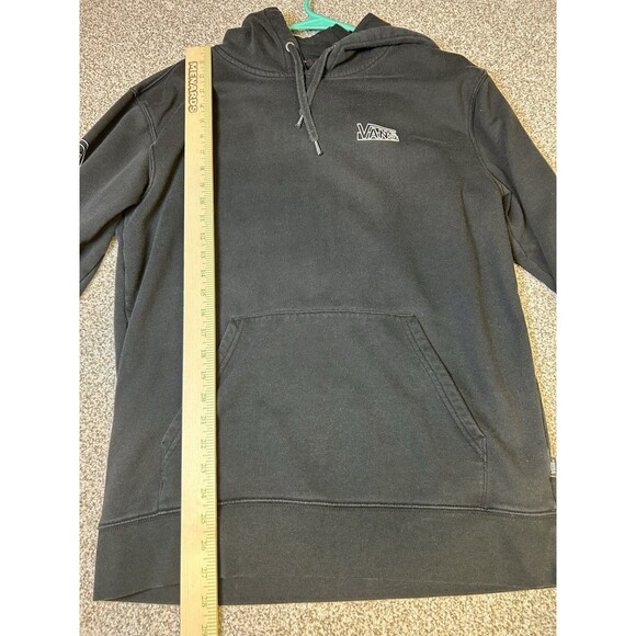 VANS MENS BLACK PULLOVER HOODIE VGC SIZE M - Picture 6 of 8